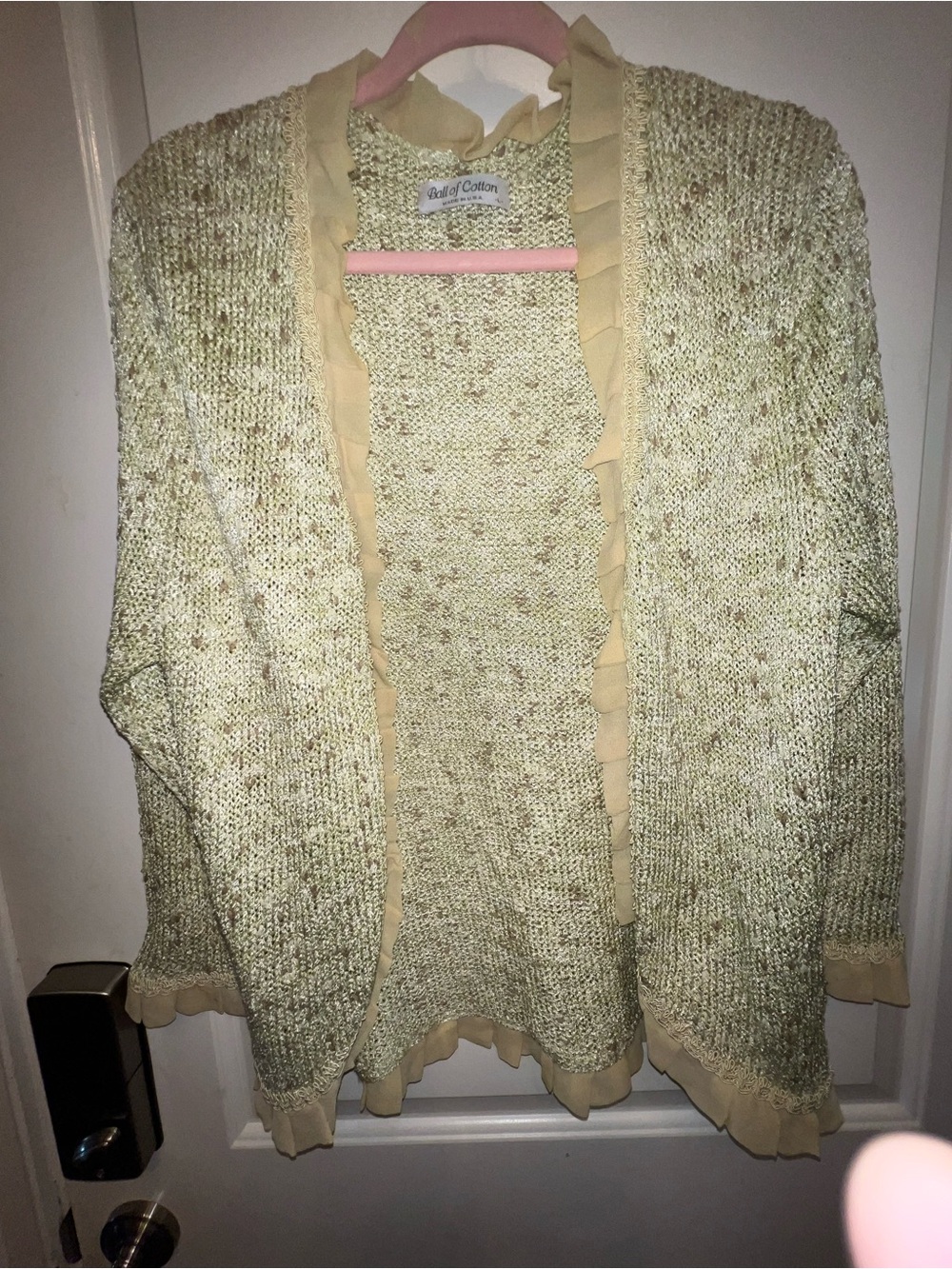 Ball of Cotton Handloomed Cardigan. New. Size: L. Retail: $420. Asking:$99.
